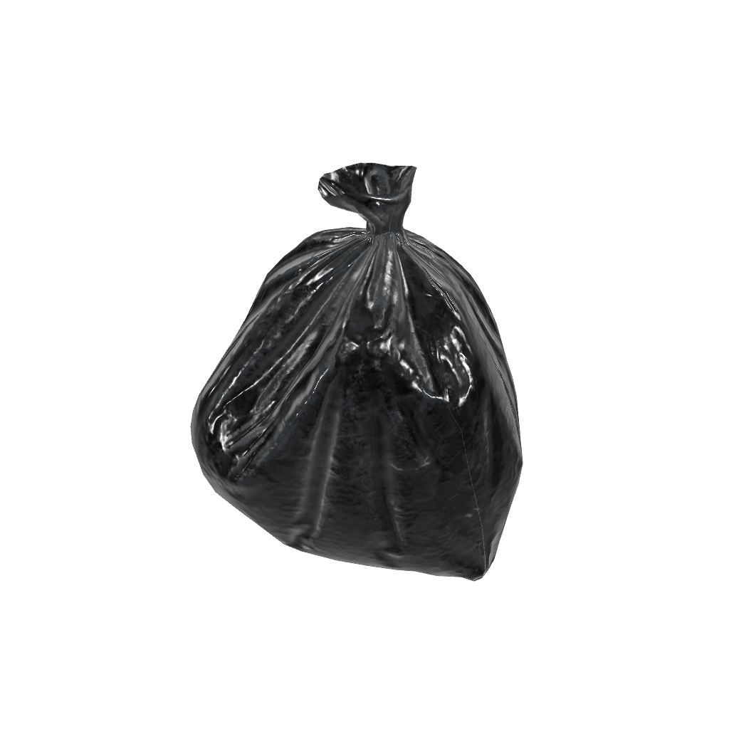 a bag of garbage.