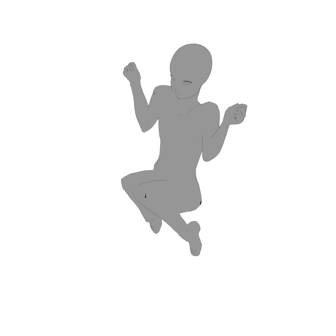 She goes flying!