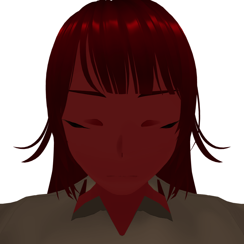 closed eyes angry