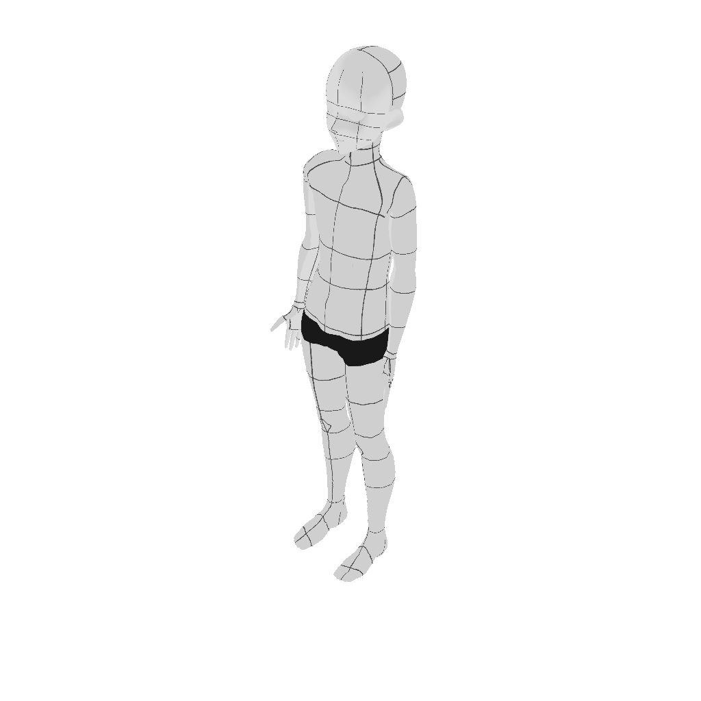 Blank model Male