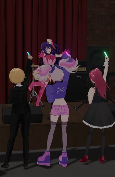 When given light sticks...